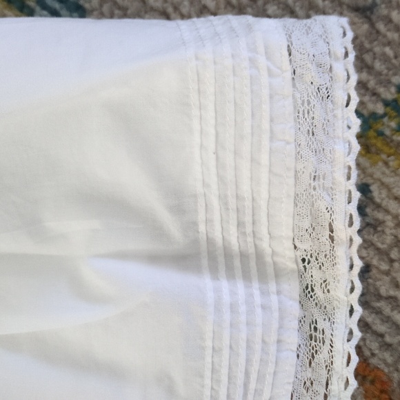 LoveShackFancy Target Penelope White Ruffle Embroidered Cotton Mini Dress 2X - Picture 8 of 15